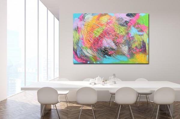 Action Painting Original Work Colorful for Your Business - No. 1426